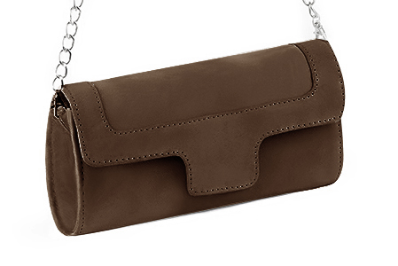 Handcrafted women's elegant clutch in premium chocolate brown leather. Perfect for weddings, ceremonies, and parties.  
                Choose from our luxurious collections of leather and fabric to perfectly match your clutches to your outfits.